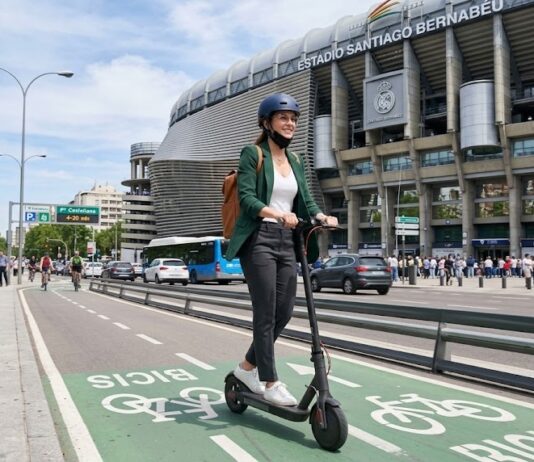 Movilidad en patinete por Madrid