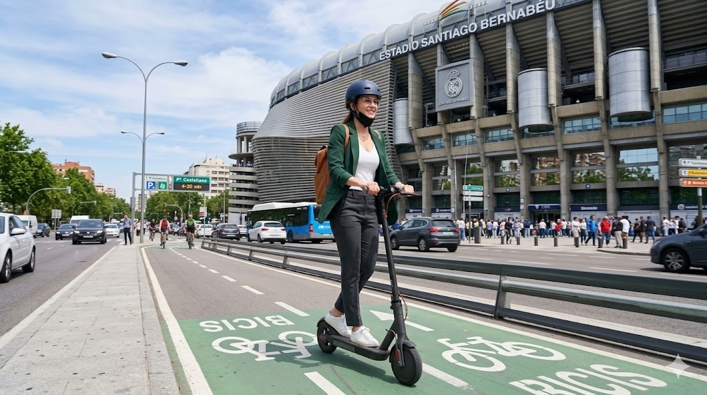 Movilidad-patinete-Madrid-Bernabeu Movilidad en patinete por Madrid
