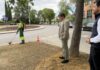 El PSOE de Tres Cantos critica los desbroces municipales tras el incendio de 2025 Tres Cantos, el alcalde Jesús Moreno supervisa el desbroce de zonas verdes del municipio. ©AytoTresCantos