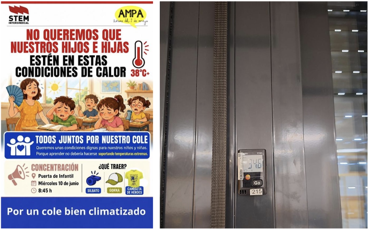 Ampa-CEIP-H2M-Colmenar-calor-aulas