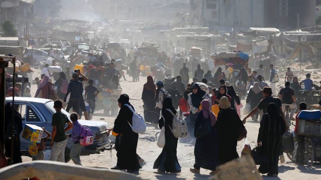 Gaza palestinos desplazandose ©Unrwa