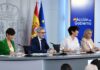 Los ministros Isabel Rodríguez, Arcadi España, Elma Saiz y Milagros Tolón durante la rueda de prensa posterior al Consejo de Ministros. | Pool Moncloa/Borja Puig de la Bellacasa. La Moncloa,