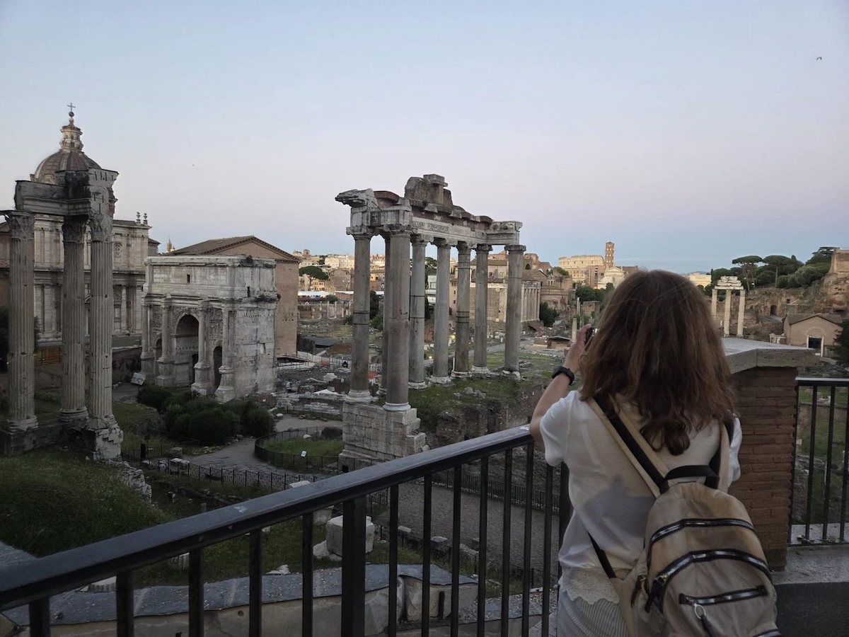 Roma:: Vista del Foro Romano desde terraza cercana a Piazza Campidoglio ©PA-LGC