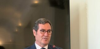 Antonio Garamendi interviene como presidente de la CEOE en el curso de la Asociación de Periodistas de Información Económica (APIE) en la UIMP de Santander
