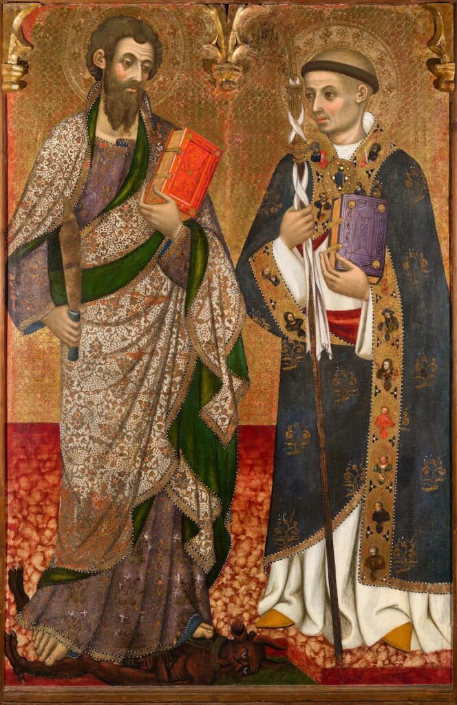 San Bartolomé y San Bernardo de Claraval. Pere Serra