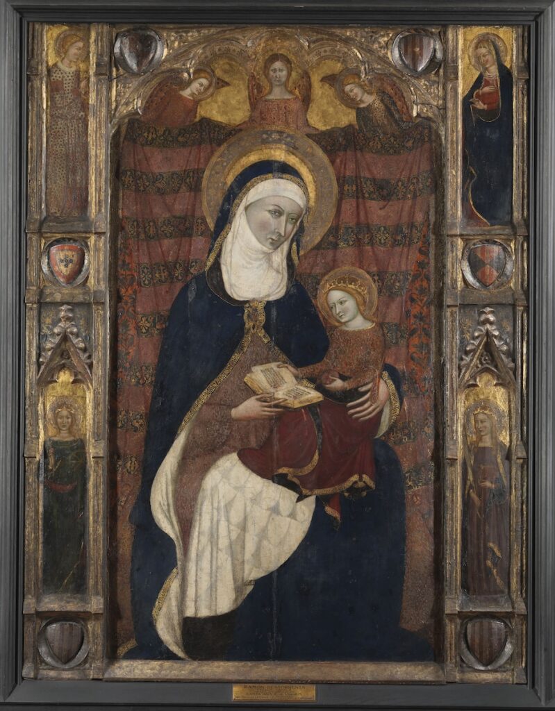 Santa Ana enseñando a leer a la Virgen. Ramón Destorrents, Ferrer Bassa y Arnau Bassa