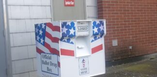 Buzón electoral en el estado de Washington.