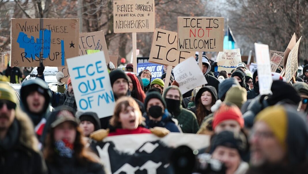 Protesta contra ICE en Minneapolis ©Fibonacci Blue, CC BY 4.0, Wikimedia Commons Protesta contra el ICE en Minneapolis ©Fibonacci Blue, CC BY 4.0, Wikimedia Commons