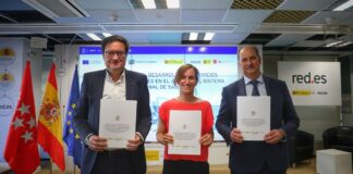 Mónica García, Óscar López y Miguel López-Valverde en Red.es