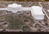Maqueta del Salón de baile estatal de la Casa Blanca (foto publicada por la Casa Blanca el 22 de octubre de 2025)