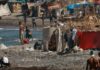 Ceuta: fotograma migrantes en la playa 18AGO2026