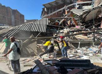 Colombia: viviendas derrumbadas en Pereira ©AA-IPS
