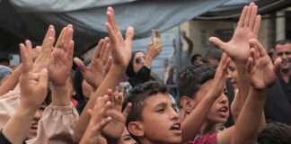 Niños de Gaza celebraron el anuncio de alto el fuego el 10 de octubre de 2025 ©Mohammed Nateel / Unicef