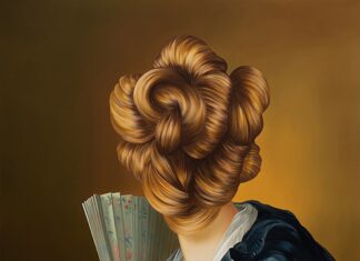 Las máscaras de Ewa Juszkiewicz Juszkiewicz: Girl with a Fan. De Johann Heinrich Tischbein the Elder