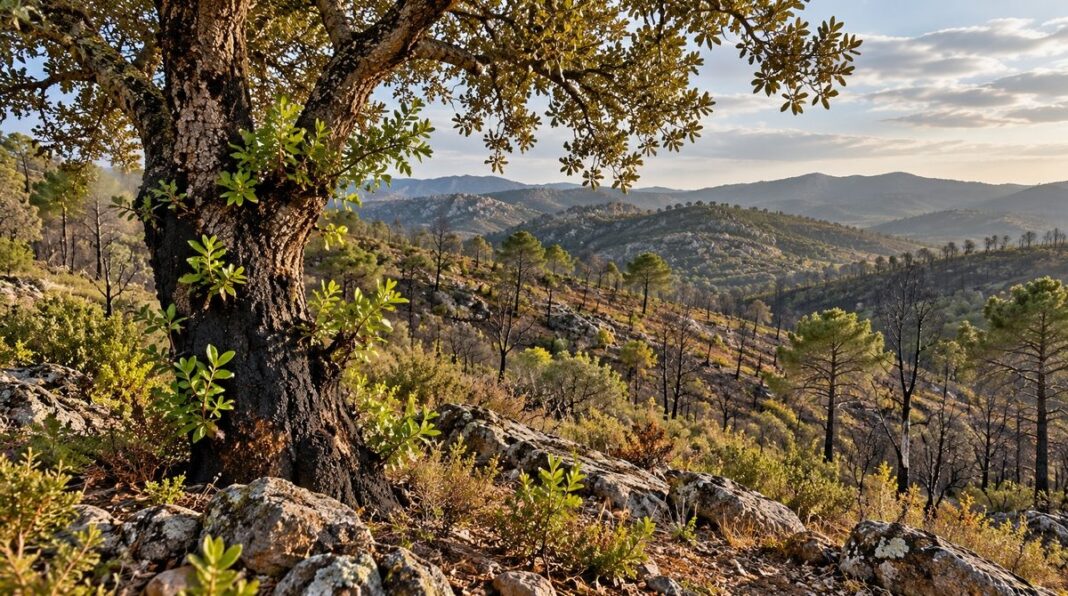 Arbolado quemado Sierra Oeste talas ©AqM-AV-IA