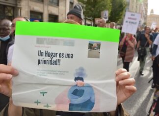 Las personas sin hogar reclaman en Madrid vivienda estable y participación comunitaria