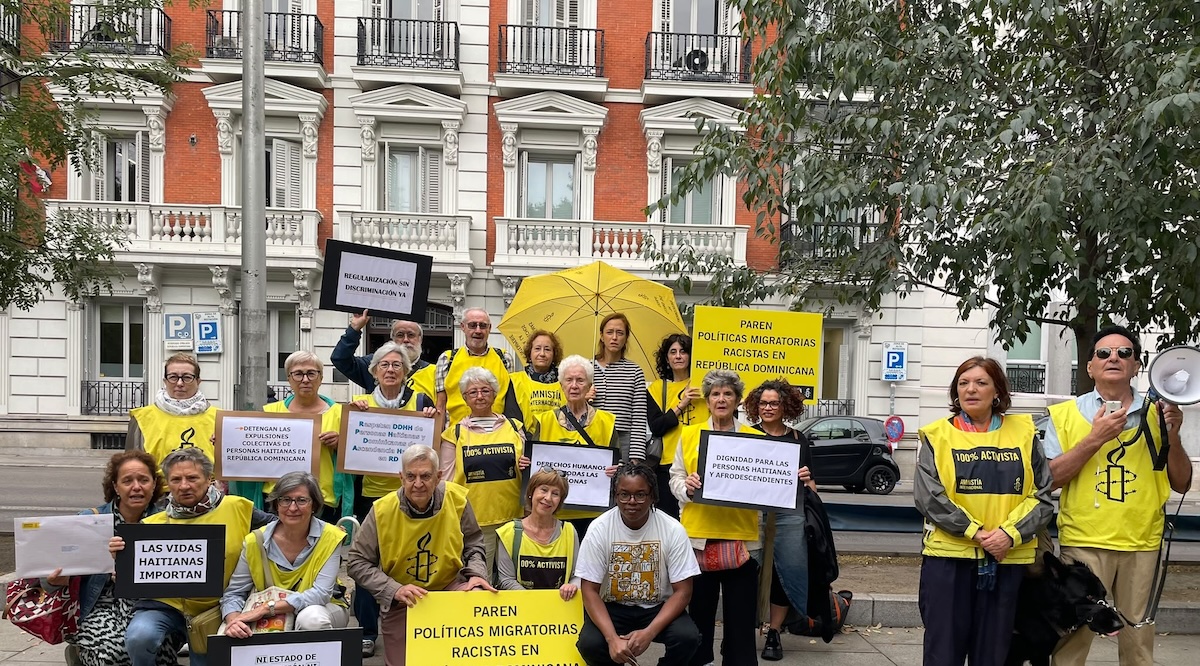 Protesta AI deportaciones en Dominiccana ©aimadrid